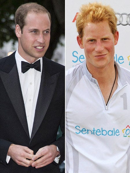 ウィリアム王子(Prince William) photo : Getty Images, ヘンリー王子(Prince Harry) photo : Getty Images for Audi